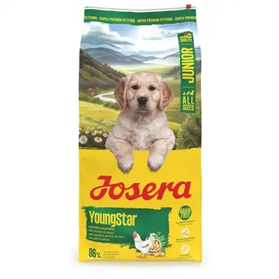 Josera hondenvoer All Sizes Junior Youngstar 12,5 kg – puppyvoer, graanvrij