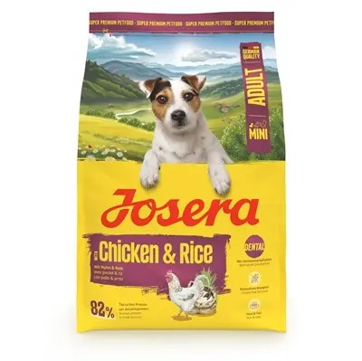 Josera hondenvoer Mini Adult Chicken/Rice 3 kg – kip en rijst, glutenvrij
