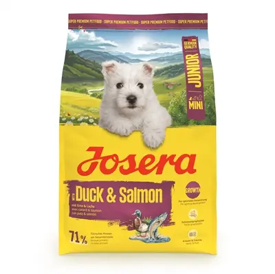 Josera hondenvoer Mini Junior Duck/Salmon 3 kg – puppyvoer, eend en zalm