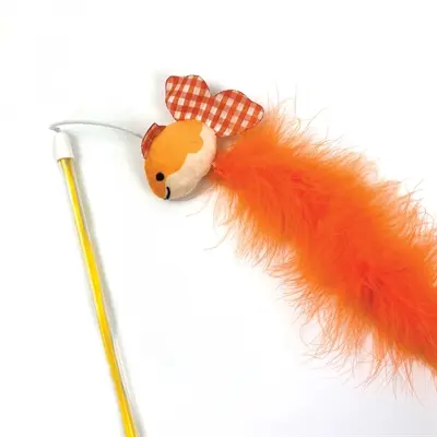 Happy Pet Tabby Patch kattenhengel goudvis oranje 40 x 7,5 cm - Afbeelding 4