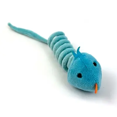 Happy Pet Tabby Patch kattenspeelgoed vogel blauw 11 en 9 cm – set van 2 - Afbeelding 6