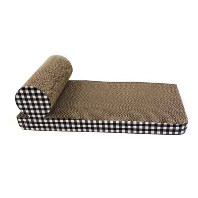Happy Pet Tabby Patch krabmat chaise lounge van karton 46 x 22 x 14 cm