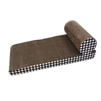 Happy Pet Tabby Patch krabmat chaise lounge van karton 46 x 22 x 14 cm - Afbeelding 5