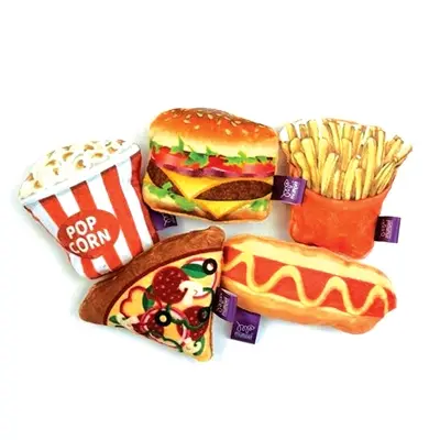 Happy Pet Tabby Patch Fast Food kattenspeeltje met catnip - Afbeelding 2