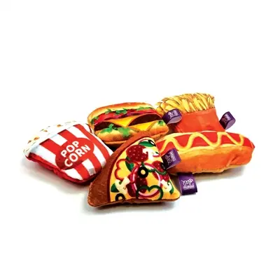 Happy Pet Tabby Patch Fast Food kattenspeeltje met catnip - Afbeelding 3