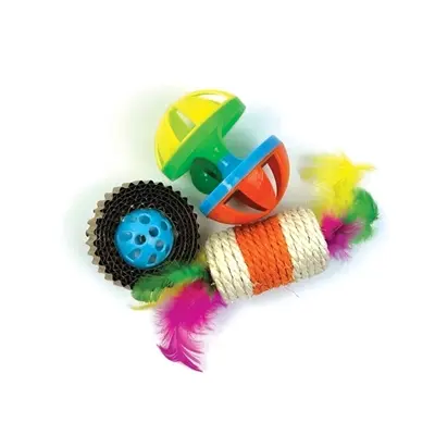 Happy Pet Tabby Patch ratel, roller en krabspeeltje voor katten 9 x 7,5 cm - Afbeelding 5