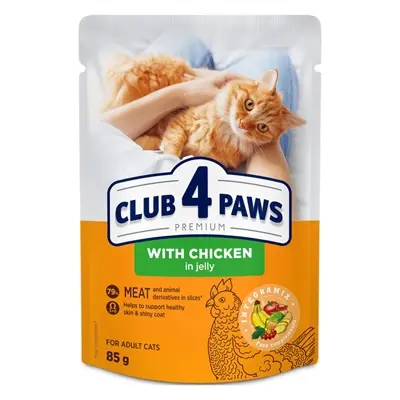 Club 4 Paws kattenvoer Premium Adult kip in gelei 24 x 85 g - Afbeelding 4