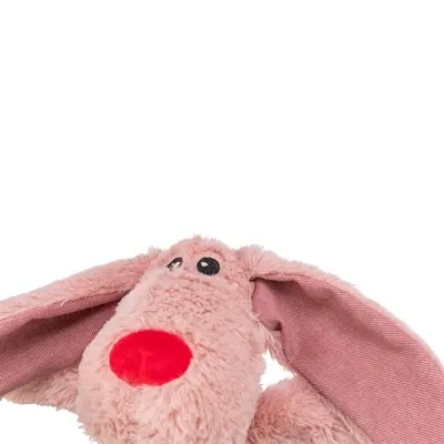 Trixie pluche hondenspeeltje hond met hart roze 28 cm - Afbeelding 4