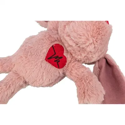 Trixie pluche hondenspeeltje hond met hart roze 28 cm - Afbeelding 5