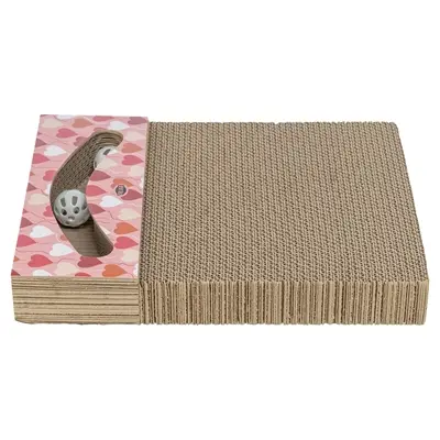 Trixie krabplank Hartjes met ballen zalm rechthoekig 38 x 30 x 5 cm