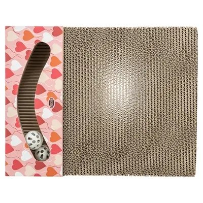 Trixie krabplank Hartjes met ballen zalm rechthoekig 38 x 30 x 5 cm - Afbeelding 5