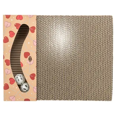 Trixie krabplank Hartjes met ballen abrikoos rechthoekig 38 x 30 x 5 cm - Afbeelding 5