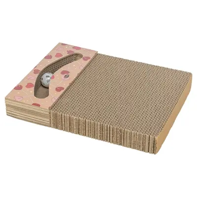 Trixie krabplank Hartjes met ballen abrikoos rechthoekig 38 x 30 x 5 cm - Afbeelding 6
