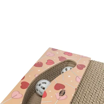 Trixie krabplank Hartjes met ballen abrikoos rechthoekig 38 x 30 x 5 cm - Afbeelding 7