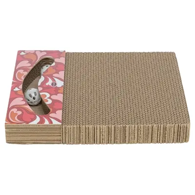 Trixie krabplank Hartjes met ballen rood rechthoekig 38 x 30 x 5 cm