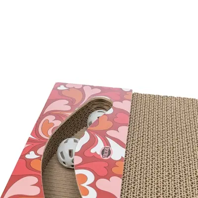 Trixie krabplank Hartjes met ballen rood rechthoekig 38 x 30 x 5 cm - Afbeelding 7