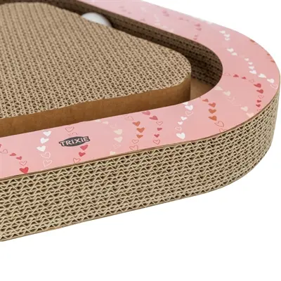 Trixie krabplank Hartjes met ballen zalm driehoekig 36 x 36 x 5 cm - Afbeelding 6