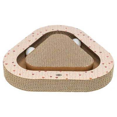 Trixie krabplank Hartjes met ballen abrikoos driehoekig 36 x 36 x 5 cm - Afbeelding 4