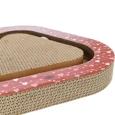 Trixie krabplank Hartjes met ballen rood driehoekig 36 x 36 x 5 cm - Afbeelding 6