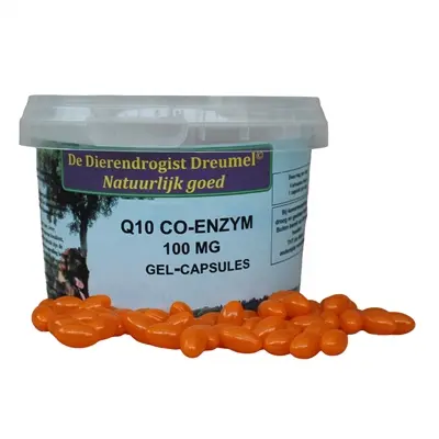 Dierendrogist Q10 capsules 30 stuks – co-enzym Q10 voor dieren