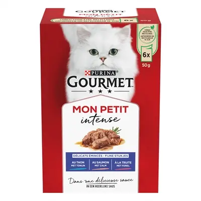 Gourmet Mon Petit vis 6 x 50 g – natvoer voor katten