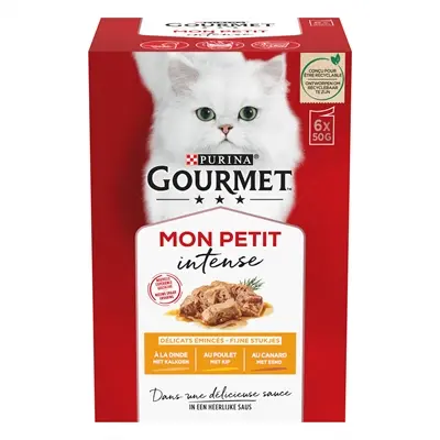 Gourmet Mon Petit gevogelte 6 x 50 g – natvoer voor katten