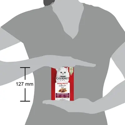Gourmet Mon Petit Duo Vlees 6 x 50 g – natvoer voor katten - Afbeelding 5