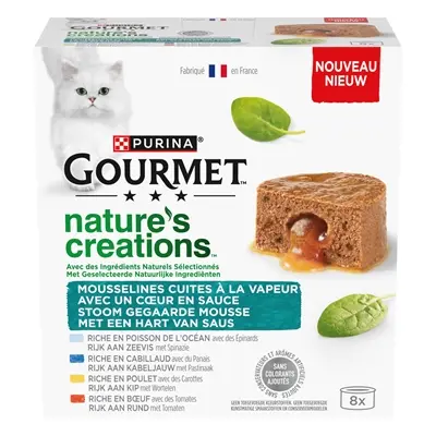 Gourmet Natures Creations Hart van Saus 8 x 85 g – natvoer voor katten