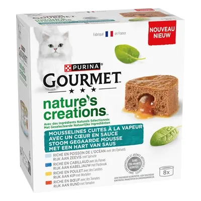 Gourmet Natures Creations Hart van Saus 8 x 85 g – natvoer voor katten - Afbeelding 4