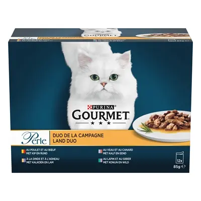 Gourmet Perle Duo vlees mini filets in saus 12 x 85 g
