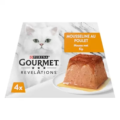 Gourmet Revelations kattenvoer mousse met kip 4 x 57 g - Afbeelding 4
