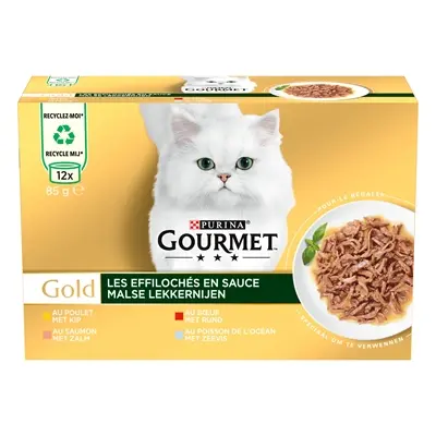 Gourmet Gold kattenvoer Malse Lekkernijen multipack 12 x 85 g – in saus