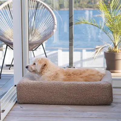 Bia Bed premium hoes teddy beige 120 x 100 x 15 cm – maat 7 - Afbeelding 8