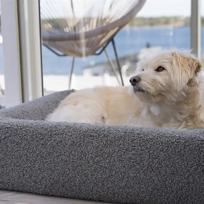 Bia Bed premium hoes teddy grijs 60 x 50 x 12,5 cm – maat 2 - Afbeelding 4