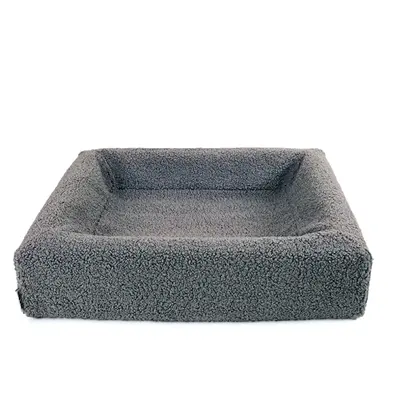 Bia Bed premium hoes teddy grijs 70 x 60 x 15 cm – maat 3