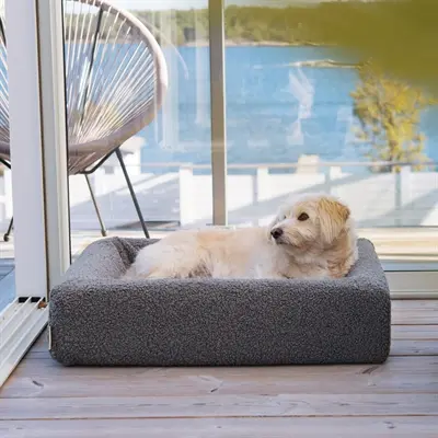 Bia Bed premium hoes teddy grijs 70 x 60 x 15 cm – maat 3 - Afbeelding 6