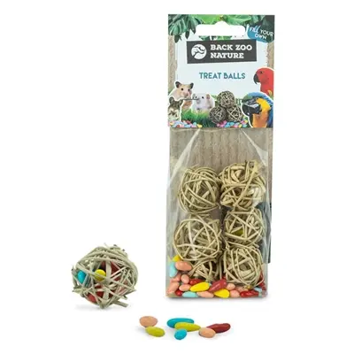 Back Zoo Nature Treat Balls 4 cm – foerageerspeelgoed, 6 stuks