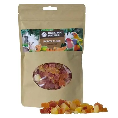 Back Zoo Nature papaya cubes 250 g – gedehydrateerde snack