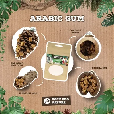 Back Zoo Nature arabische gom 50 g – natuurlijk bindmiddel voor foerageren - Afbeelding 8