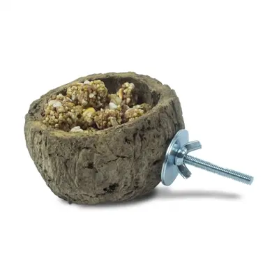 Back Zoo Nature voerbak Discovery Bowl 10 cm – natuurlijke kom, papegaaien - Afbeelding 4