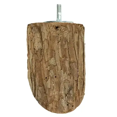 Back Zoo Nature Wood Slice Perch S 10 x 7,5 x 3 cm – houten zitstok
