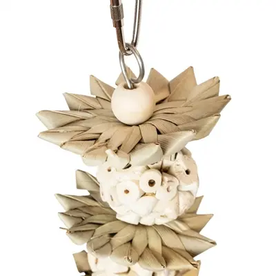 Back Zoo Nature vogelspeeltje Palm Star Balls 25 x 8 x 8 cm – Pure-lijn - Afbeelding 2