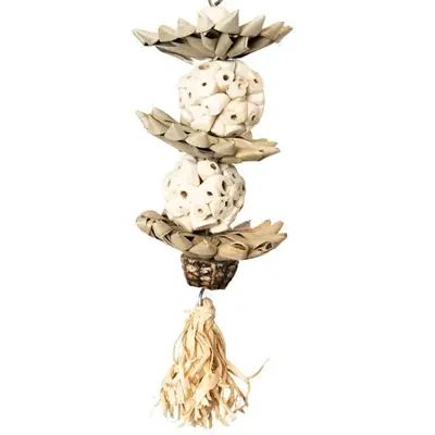 Back Zoo Nature vogelspeeltje Palm Star Balls 25 x 8 x 8 cm – Pure-lijn - Afbeelding 3