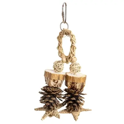 Back Zoo Nature vogelspeeltje Forest Ring 22 x 10 x 6 cm – zeegras