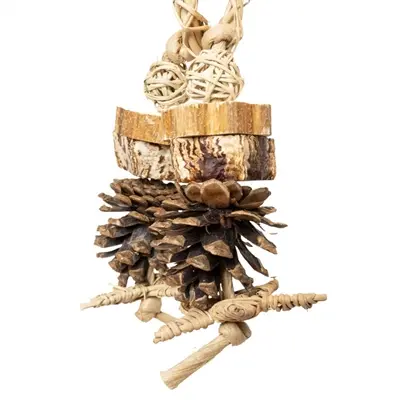Back Zoo Nature vogelspeeltje Forest Ring 22 x 10 x 6 cm – zeegras - Afbeelding 4