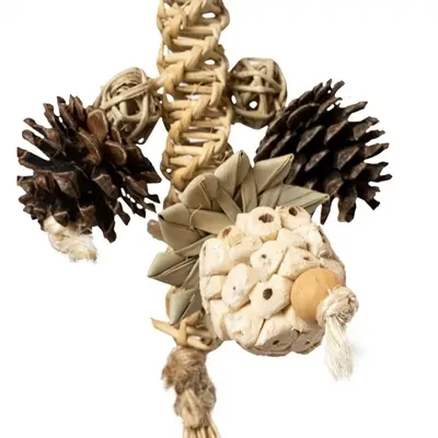 Back Zoo Nature vogelspeeltje Stunny Sunny 28 x 15 x 15 cm – zeegras - Afbeelding 4