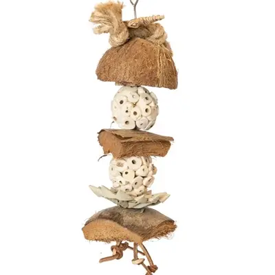 Back Zoo Nature Coco Shred Sola 30 x 8 x 8 cm – kokosnoot vogelspeeltje - Afbeelding 5