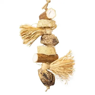 Back Zoo Nature vogelspeeltje Snack Stack 36 x 18 x 10 cm – zeegras - Afbeelding 4