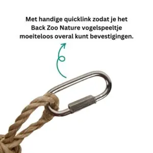 Back Zoo Nature vogelspeeltje Snack Stack 36 x 18 x 10 cm – zeegras - Afbeelding 7