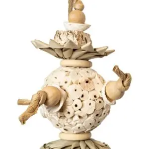 Back Zoo Nature vogelspeeltje Ball And Shells 30 x 12 x 12 cm – schelpen - Afbeelding 4